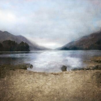 Loch Shiel at Glenfinnan giclée print showing misty Highland landscape
