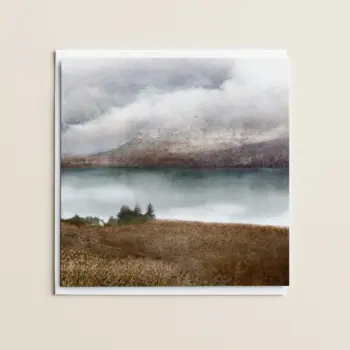 Scottish landscape view Little Loch Broom Highland artist greetings card