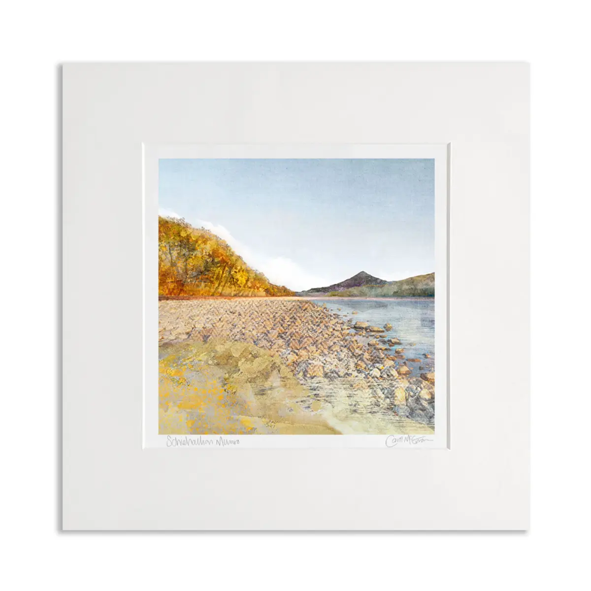Shiehallion Scottish Highland Mountain art print by Carol McEwan