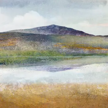 Tummel Reflections, Scottish art print of the River Tummel with Schiehallion mountain in the background, Highland Perthshire