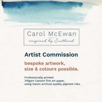 Artist Commission bespoke artwork, size & colours possible Professionaly printed 310gsm Canson fine art paper using Canon archival quality pigment inks