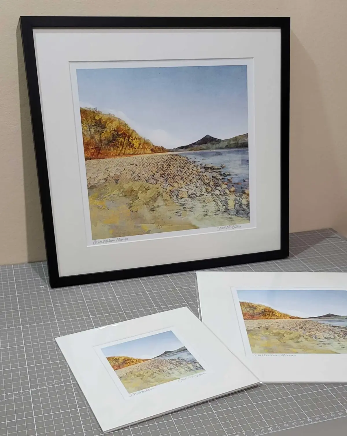 Shiehallion Scottish Highland Mountain art print by Carol McEwan